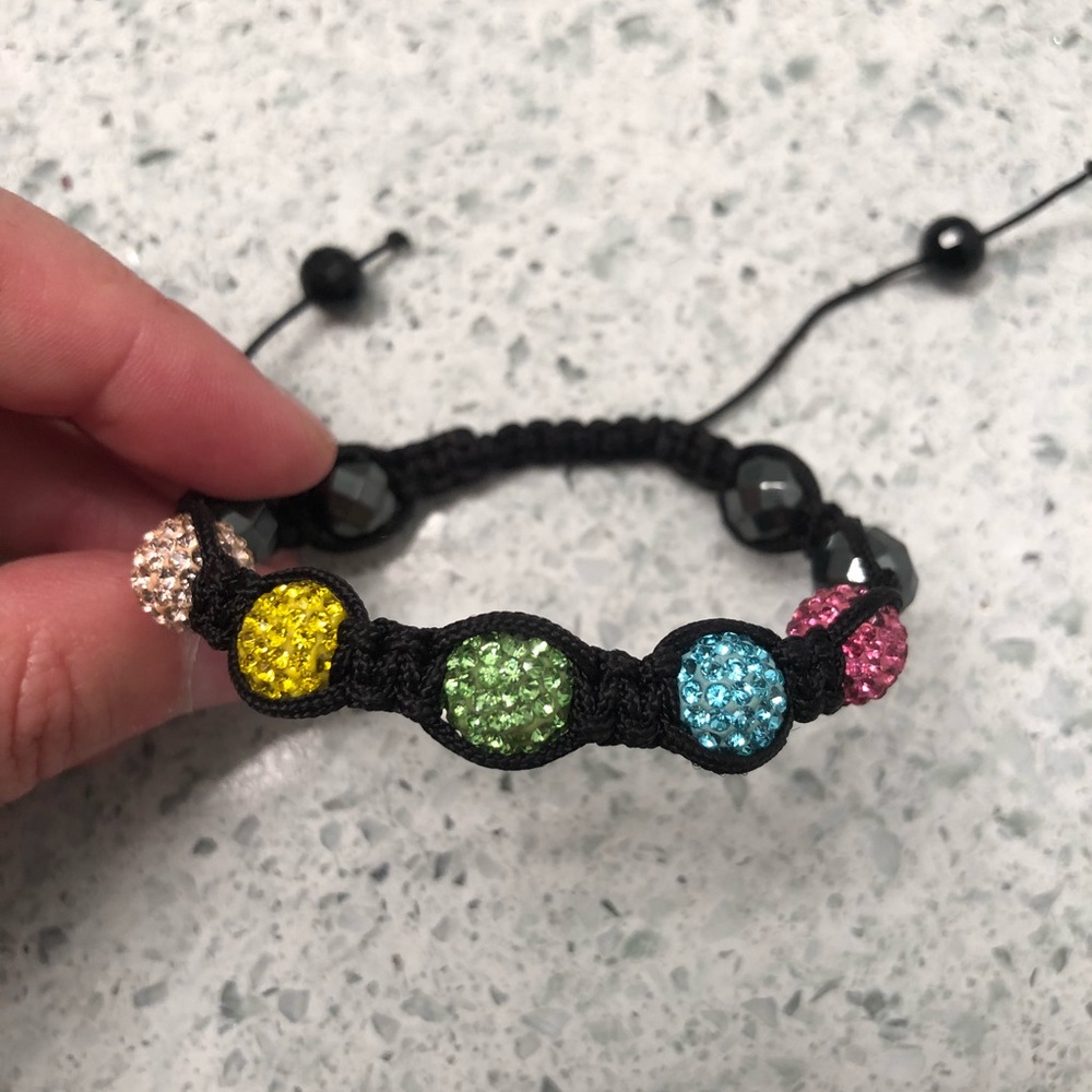 Crystal Ball Rope Bracelet - Picture 3 of 3